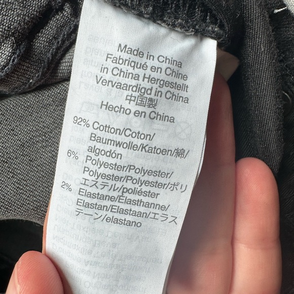 Madewell Black Frost Raw Hem Stretch Skinny Jeans High Rise Jeans Womens 29 Tall - Picture 4 of 4